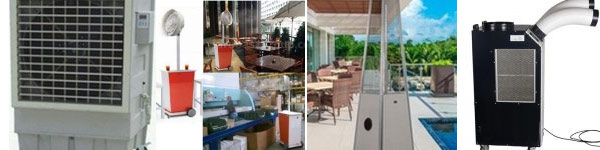 Air outdoor coolers rental, misting fan rental, patio heater rental & outdoor ac rental in Dubai-UAE